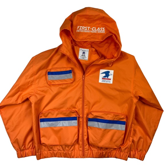 Forever 21 Jackets & Coats Forever 2 X Usps Full Zip Up Orange